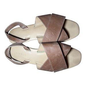 NISOLO Women’s Tan Leather Made in Peru Sandals Size 10